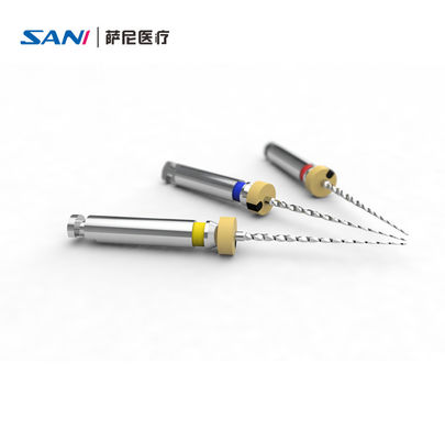 Arquivos rotativos Niti de classe II com torque de 2.0N.cm e comprimento de 16mm/19mm para odontologia pediátrica em 3 peças/pacote