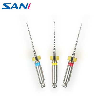 os arquivos dentais giratórios de 2.0N/Cm Niti caçoam o arquivo para o tratamento de canal de raiz 3pcs/Pack