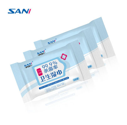 Bom preço. as anti bactérias de 180x180mm molhadas limpam o lenço de papel molhado não tecido on-line