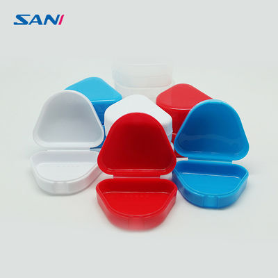 Bom preço. Recipientes plásticos vermelhos do suporte da dentadura da caixa 17g do recipiente do Mouthguard on-line