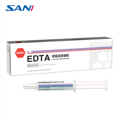 Lubrificante dental da eficiência elevada do gel do canal de raiz do EDTA 6g/branch